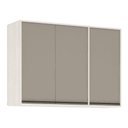 Ver imagem 1 de Armário Aéreo De Cozinha 120cm 3 Portas 5 Prateleiras Linea