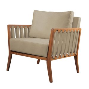 Poltrona Helena Luxo Madeira Maciça Castellar Móbile Corino Off White Corino Off White