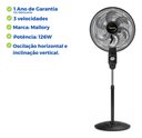 Ver imagem 4 de Ventilador de Coluna 110v 40cm 6 Pás Silencioso Super Turbo