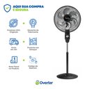 Ver imagem 5 de Ventilador de Coluna 110v 40cm 6 Pás Silencioso Super Turbo