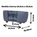 Ver imagem 2 de Cama Pet Poltrona Baby Hanna Veludo - Ssx Multicoisas Cor Cobre