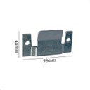 Ver imagem 5 de 12 Pares Conector Cabeceira Sofá Painel Tvs União Encaixe Aço Galvanizado