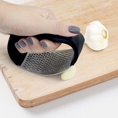 Amassador De Alho Espremedor Triturador Inox Manual Premium