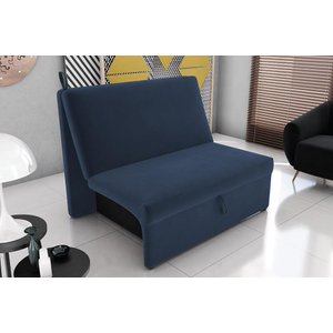 Sofá Cama Malu Suede Azul B254 - Matrix