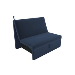 Sofá Cama Malu Suede Azul B254 - Matrix - 2