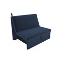 Ver imagem 2 de Sofá Cama Malu Suede Azul B254 - Matrix