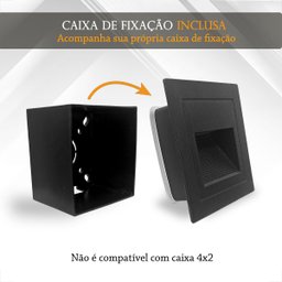 13 Balizador de Led para Jardim Embutido Preto Lup51 - 9