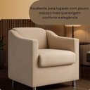Ver imagem 3 de Poltrona Cadeira Sala Recepção Clinicas Auditórios Compacta Astra