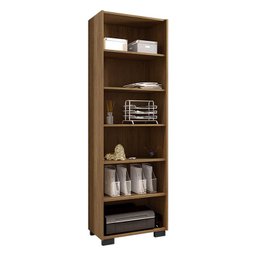 Mesa para Computador Flay e Livreiro Office Freijó Grafite Perolizado - Móveis Leão - 3