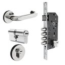 Ver imagem 1 de Fechadura Porta 4 Pinos Cil 9cm Multiponto Maçaneta FAN9003P
