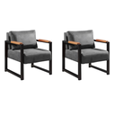 Ver imagem 1 de Kit 2 Poltronas Decorativa para Sala Recepção Estilo Industrial Ipanema