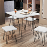 Banquetas para Mesa de Jantar Pés Metálicos Burgos Branco - 3