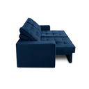 Ver imagem 6 de Sofá Retrátil 3 Lugares 2,30m com Molas Mara Suede Azul
