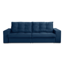 Ver imagem 7 de Sofá Retrátil 3 Lugares 2,30m com Molas Mara Suede Azul