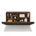 Ver imagem 2 de Cabeceira Box Solteiro Isis Chocolate com Capitonê Marrom Fixação no Box Framar