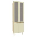 Ver imagem 6 de Cristaleira 70cm com 4 Portas, Vidro Reflecta e Fita Led Interna New York Movel na Caixa
