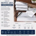 Ver imagem 6 de Toalha de Piso Hotelaria 90% Algodão 10% Poliéster 450g-m² 50x70cm Branco Bene Casa