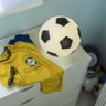 Luminária Usare Bola de Futebol Esporte Branca e Preta Presente Criativo Divertido Pais Crianças - 1