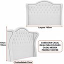 Ver imagem 2 de Cabeceira para Cama Box Casal 160cm Dorian Linho Bege - Sallar Home