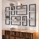 Ver imagem 1 de Kit de 8 Prateleiras Industrial Branco - Pleno