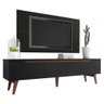 Rack Madesa Reims e Painel para Tv até 55 Polegadas 2 Portas e 1 Gaveta - Preto - 3