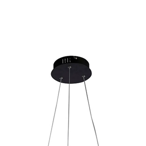 Pendente Nodo Preto (d)50cm (a)15cm 1x36w 3000k 1188lm Led