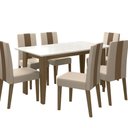 Ver imagem 1 de Mesa de Jantar Liz 6 Lugares com Cadeira Linea