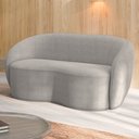 Ver imagem 1 de Sofá Decorativo 1,80cm 2 Lugares Íbis Bouclê Cinza G33 - Gran Belo