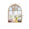 Espelho Decorativo Janela Arqueada Rústico 80x60 - 2