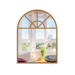 Espelho Decorativo Janela Arqueada Rústico 80x60