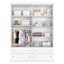 Ver imagem 5 de Berço Americano Unique Freijó Branco Soft  Eco Wood - Matic E guarda Roupa Infantil Americano 4 Port