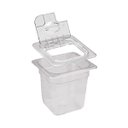 Ver imagem 2 de Conj 10 Cuba Gastro Poli 1/6x150 2.2l Tampa Dobradiça + Colher