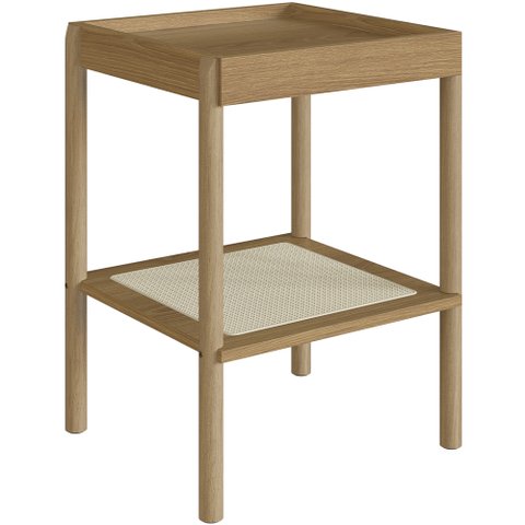 Mesa Lateral para Sala de Estar Pés Madeira Moss A03 Hanover Roble - Lyam Decor