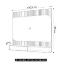 Ver imagem 4 de Painel Tv 65 Pol 150cm Bancada Suspensa James D04 Freijó/off - Mpozenato
