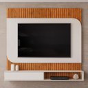 Ver imagem 6 de Painel Tv 65 Pol 150cm Bancada Suspensa James D04 Freijó/off - Mpozenato