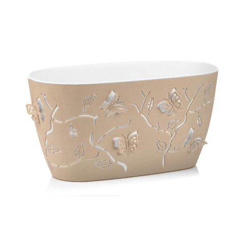 Vaso Cachepot Floreira Borboletas 3D 4,1L Plasvale