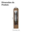 Ver imagem 2 de Balcão Porta-Temperos 20 cm 1 Porta (sem Tampo) Rustic/Cinza Lux Madesa