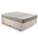 Ver imagem 2 de Base Box Baú Queen 158x198 Linho Bege com Colchão Ecoline D40 Espuma