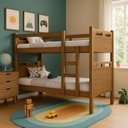 Ver imagem 2 de Beliche Adulto ou Infantil com 02 Colchões D33 Design Seguro com Grades Laterais Proteção Completa