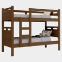 Ver imagem 7 de Beliche Adulto ou Infantil com 02 Colchões D33 Design Seguro com Grades Laterais Proteção Completa