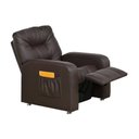 Ver imagem 2 de Poltrona Reclínavel Azera MX 7 Corano Marrom F 289 - Matrix