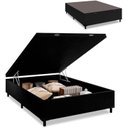 Ver imagem 2 de Cama Box com Baú Preto + Colchão de Molas Ensacadas Classic Superlastic - Anjos