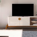 Ver imagem 4 de Rack Bancada Buriti 1.4 Tv 55pol Off White Jb Bechara