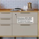 Ver imagem 5 de Cozinha Compacta Modulada 100% MDF 4 Peças 7 Portas 5 Gavetas e Vidro 274cm Vicenza Espresso Móveis Bege/Amêndoa/Off White