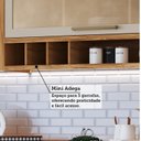 Ver imagem 7 de Cozinha Compacta Modulada 100% MDF 4 Peças 7 Portas 5 Gavetas e Vidro 274cm Vicenza Espresso Móveis Bege/Amêndoa/Off White