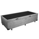 Ver imagem 6 de Cama Box Baú Solteiro Suede Mega Cama Cinza 88x188x45cm