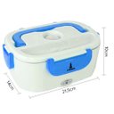 Ver imagem 3 de Marmita Lancheira Elétrica Aquecedor Alimentos Azul 110v/220v/12v