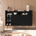 Ver imagem 3 de Buffet Aparador Celta 3 Portas Design Moderno em MDP - Preto