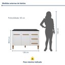 Ver imagem 3 de Lavanderia Modulada Balcão 2 Portas 3 Gavetas Petrópolis