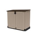 Ver imagem 1 de Baú Multiuso Keter Store 2 Portas em Prolipropileno com Fechadura Bege/Marrom SE